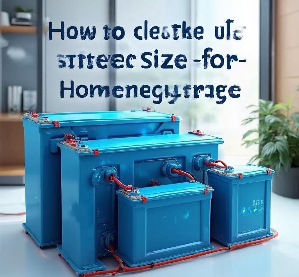 How to configure the battery size for home energy storage?